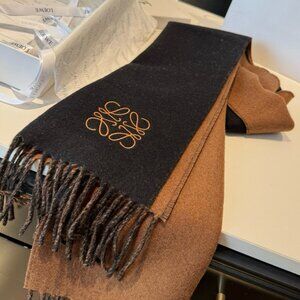 Loewe Black and Brown Scarf